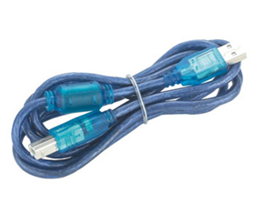 USB A公-USB B公（透明带磁环）